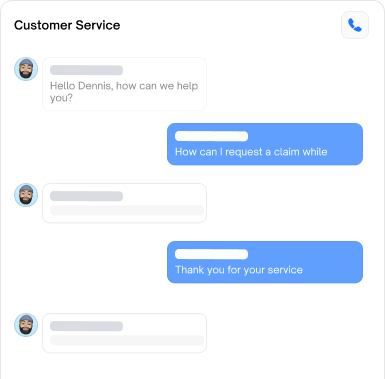 Customer support chat interface showing BYB's reliable support system